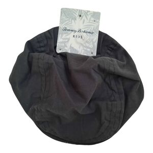 NWT Tommy Bahama Kids 100% cotton navy blue cabbie newsboy hat size 6-9 months